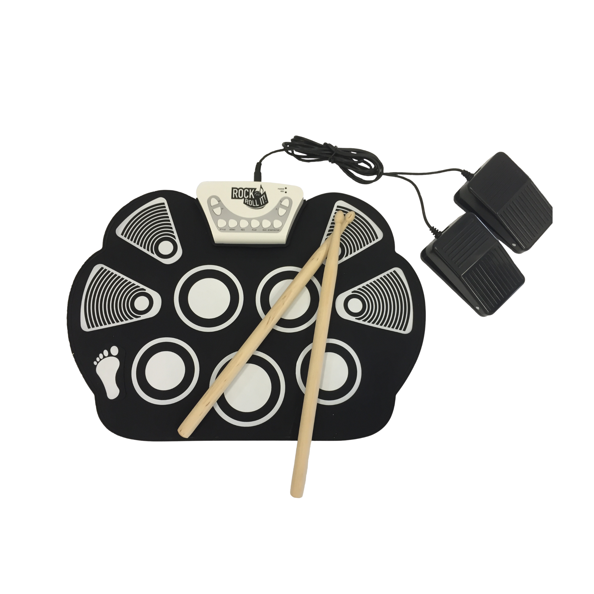 Rock And Roll It Drum: Roll-Up Drum Kit with Pedals, Ages 6+