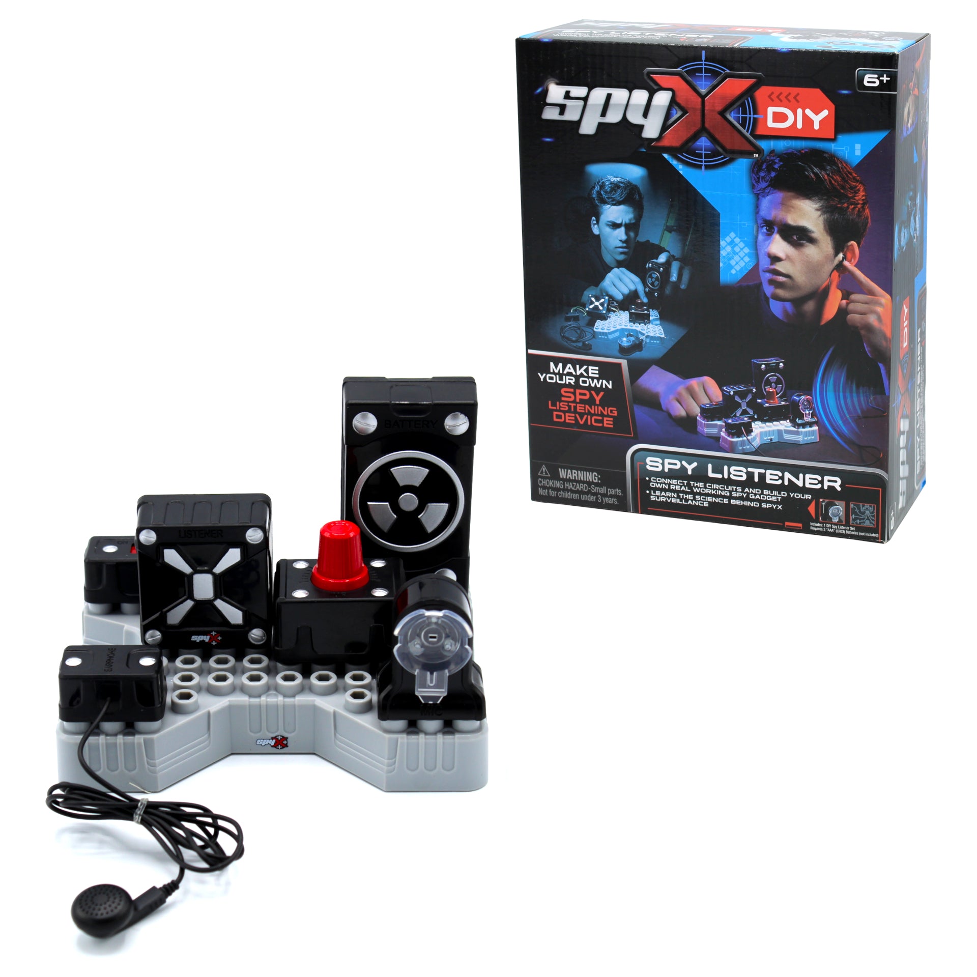 SpyX DIY Listener: Build-Your-Own Listening Device, Ages 6+