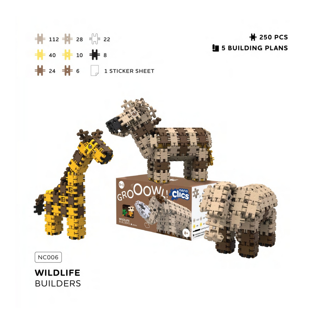 Nano Clics Wildlife 250pc Growl
