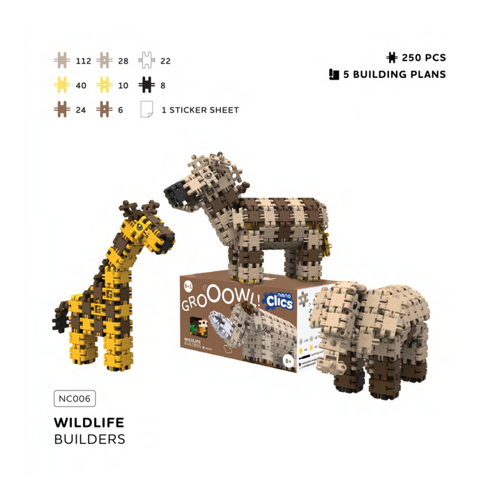 Nano Clics Wildlife 250pc Growl