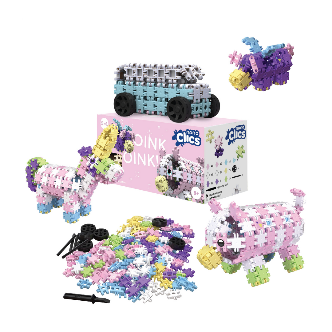 Nano Clics Fantasy 250-Piece Oink Oink