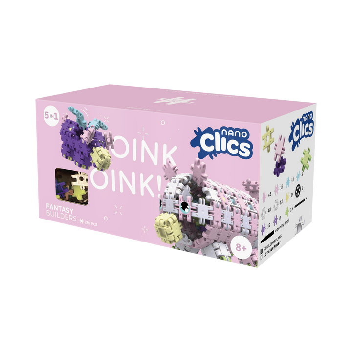 Nano Clics Fantasy 250-Piece Oink Oink