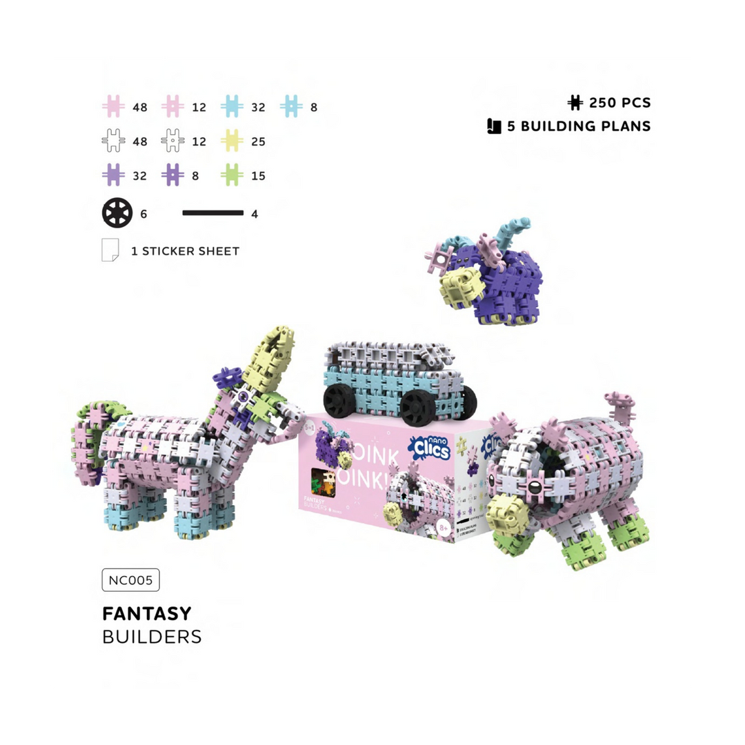 Nano Clics Fantasy 250-Piece Oink Oink