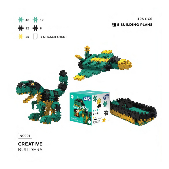 Nano Clics Creative 125pc Roar