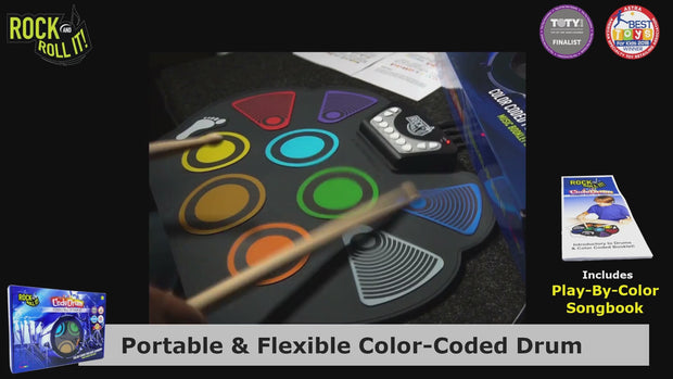 Rock And Roll It CodeDrum: Play-by-Color Roll-Up Drum, Ages 6+