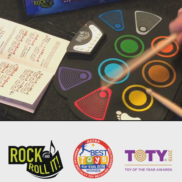 Rock And Roll It CodeDrum: Play-by-Color Roll-Up Drum, Ages 6+