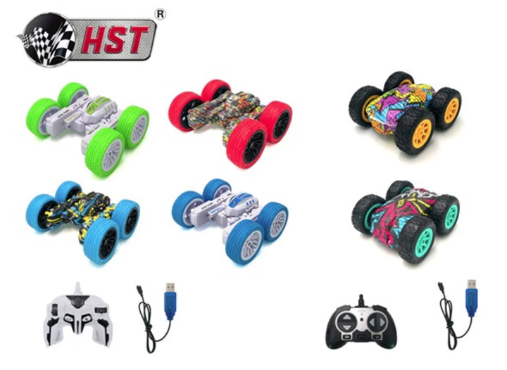 Turbo Topz Wild Style RC double-sided stunt car with remote